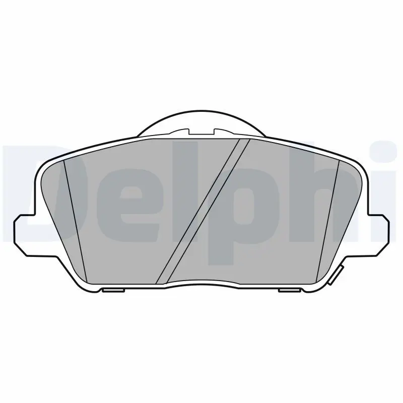 DELPHI LP3591 Комплект тормозных колодок,