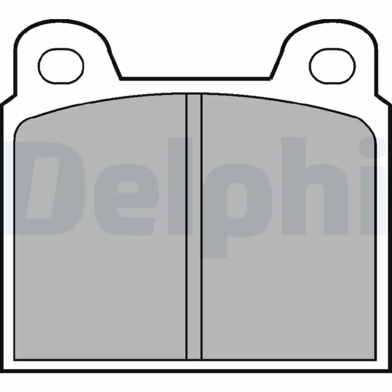 DELPHI LP20 Комплект тормозных колодок