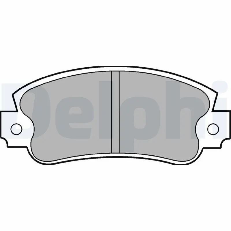 DELPHI LP353 Комплект тормозных колодок