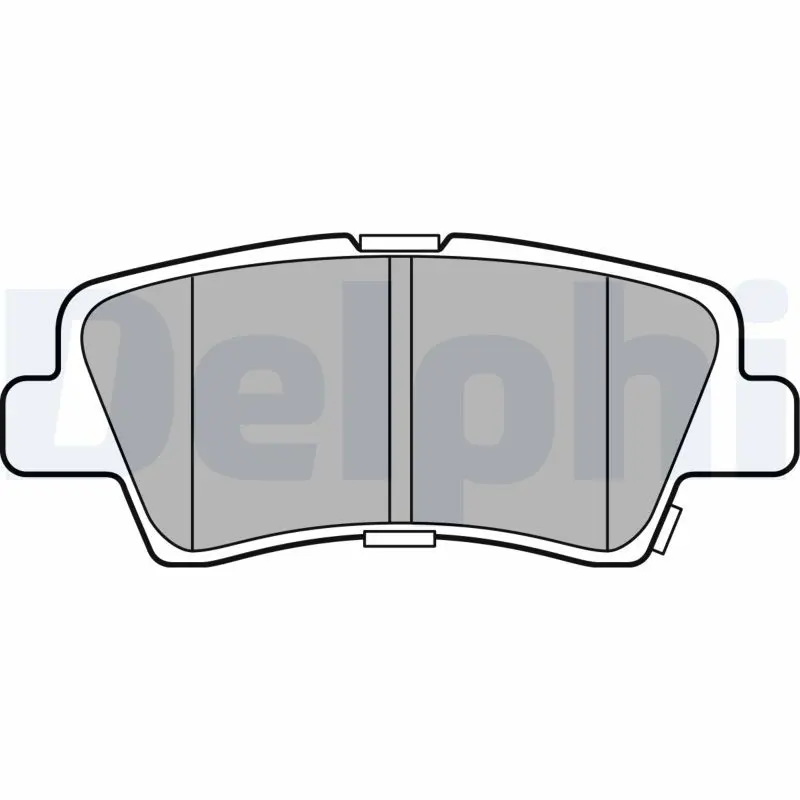 DELPHI LP3309 Комплект тормозных колодок,
