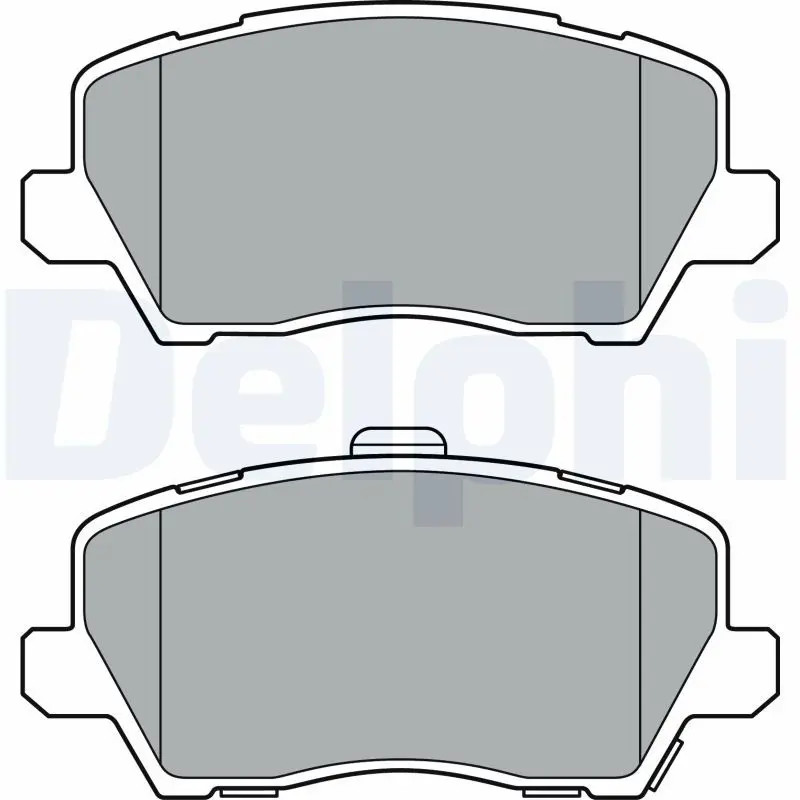 DELPHI LP3363 Комплект тормозных колодок,