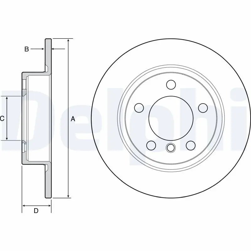 DELPHI BG4561C Тормозной диск
