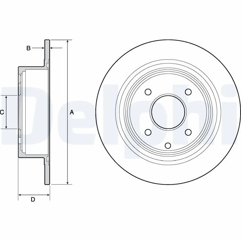 DELPHI BG4666C Тормозной диск