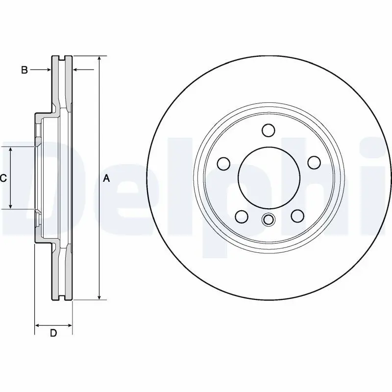 DELPHI BG4771C Тормозной диск