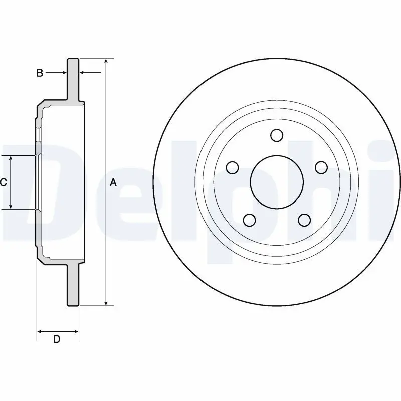 DELPHI BG4772C Тормозной диск