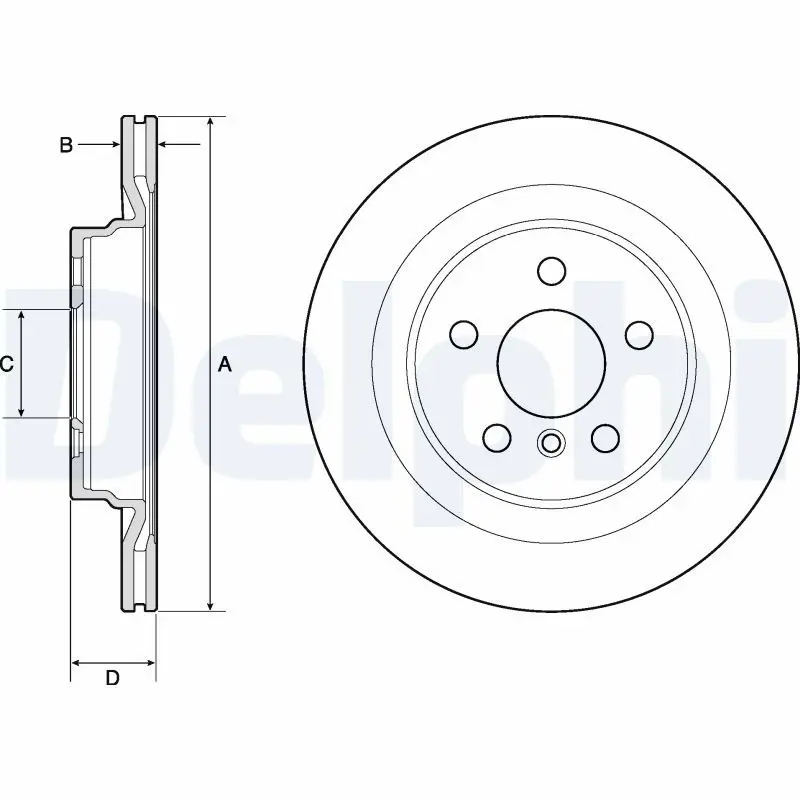 DELPHI BG4778C Автозапчасть/Диск тормозной