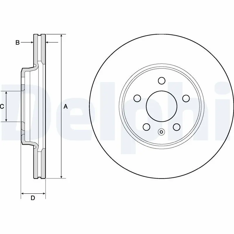 DELPHI BG4799C Тормозной диск