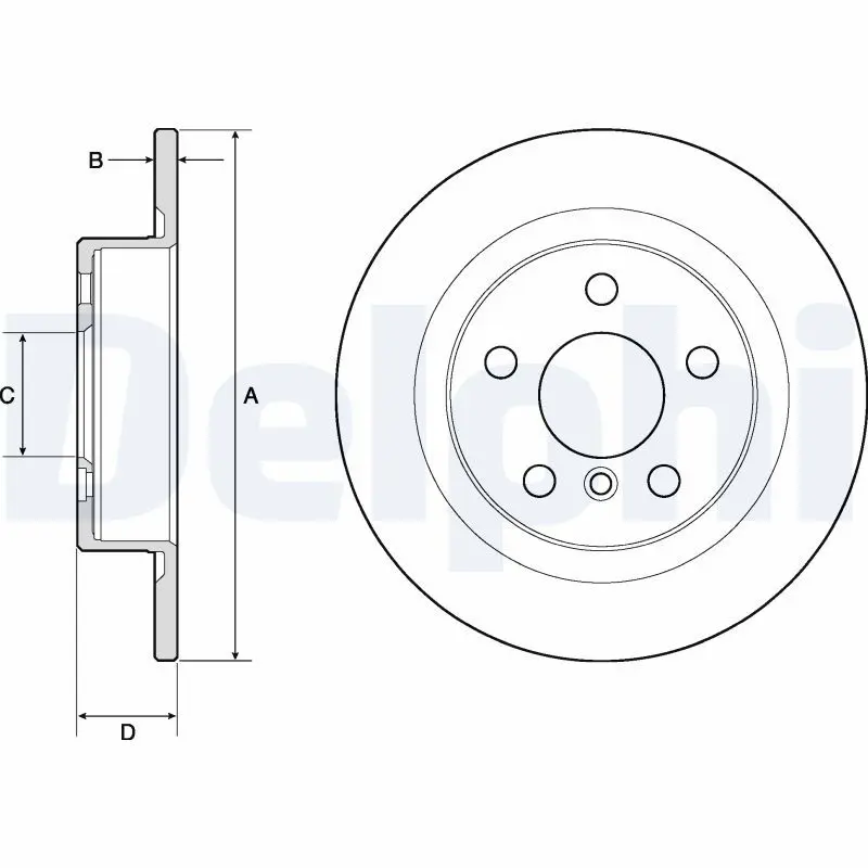 DELPHI BG4812C Тормозной диск