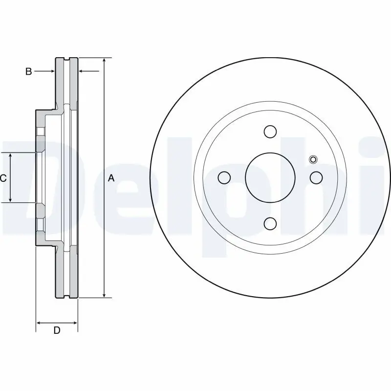 DELPHI BG4942C Тормозной диск