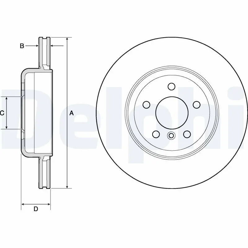 DELPHI BG9130C Тормозной диск