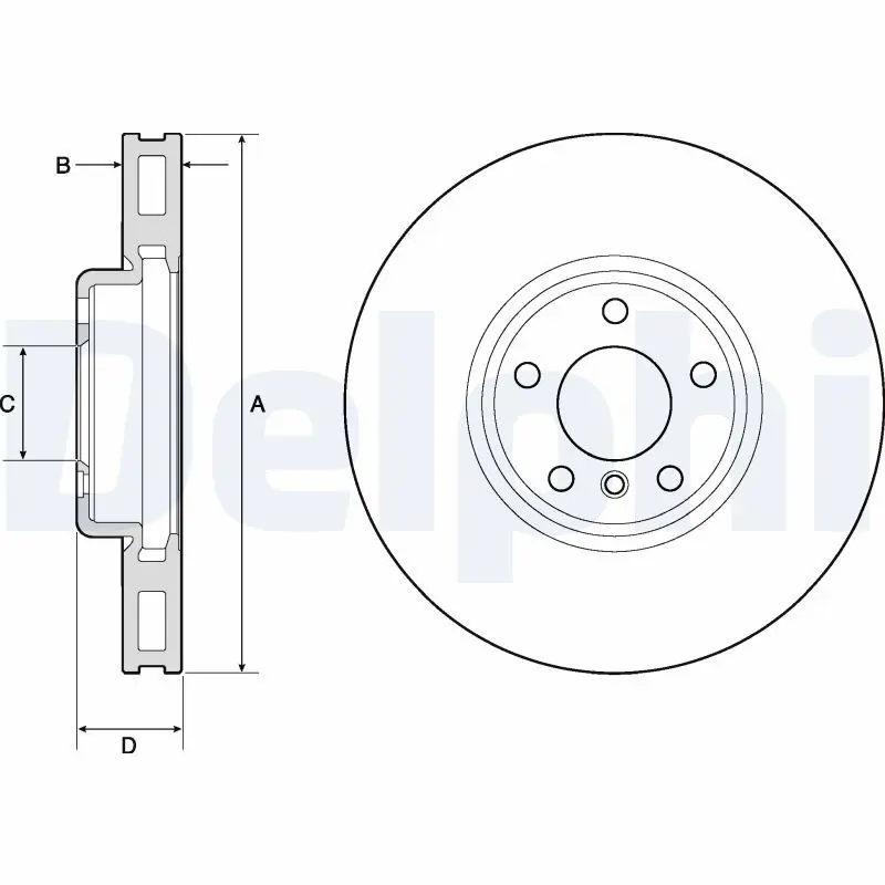 DELPHI BG9155C Тормозной диск