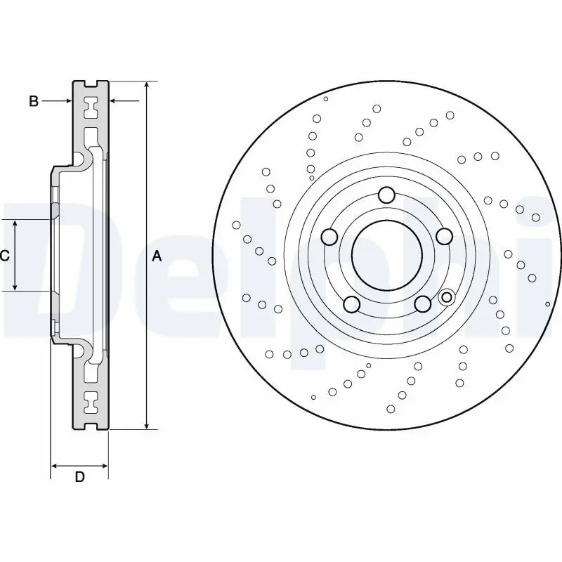 DELPHI BG9189C Тормозной диск