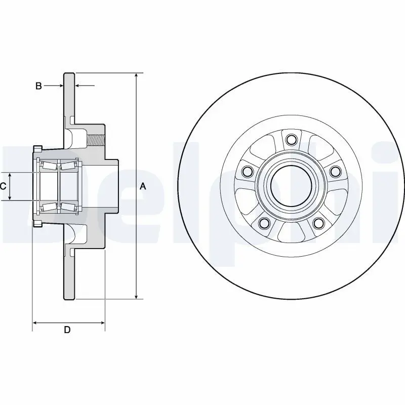 DELPHI BG9190RSC Тормозной диск