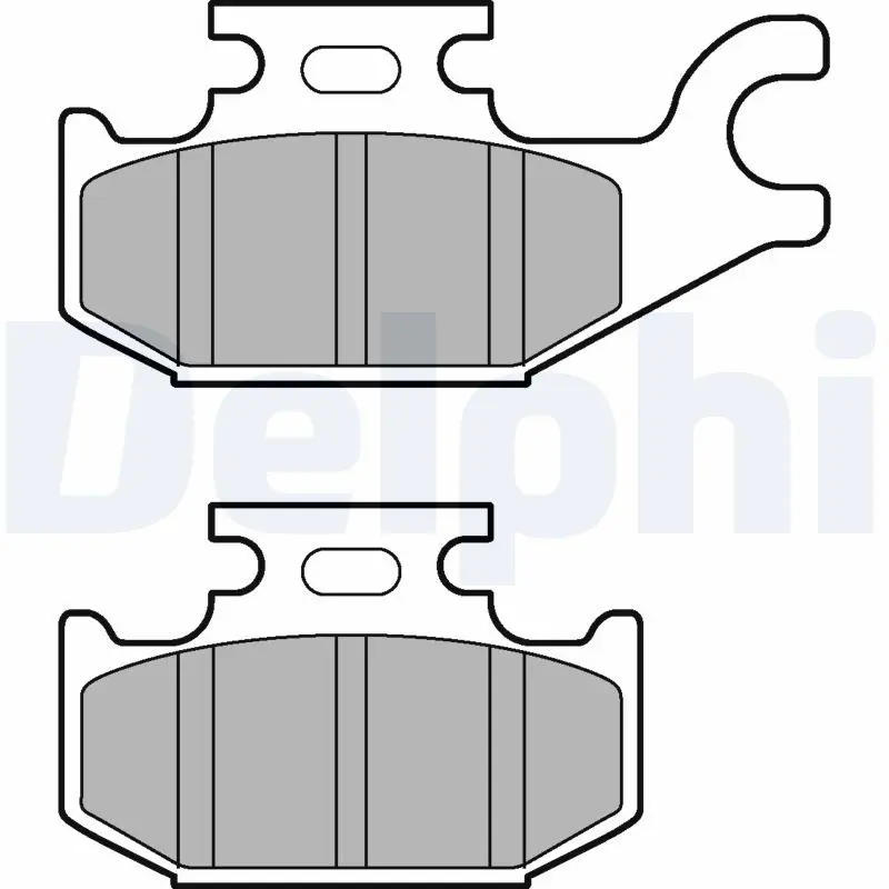 DELPHI LP3191 Комплект тормозных колодок