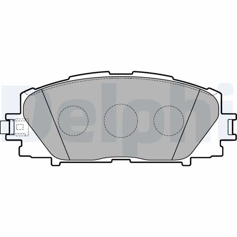 DELPHI LP3273 Комплект тормозных колодок,