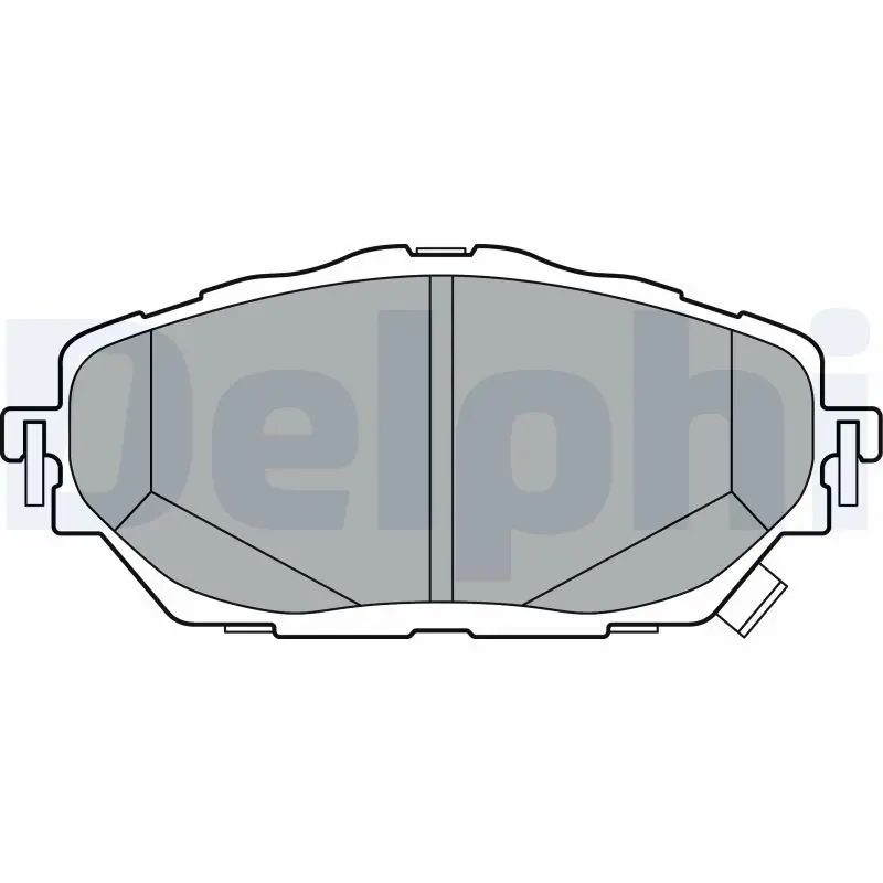 DELPHI LP3378 Комплект тормозных колодок,