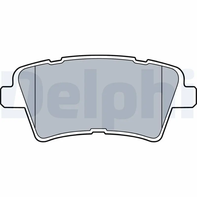 DELPHI LP3537 Комплект тормозных колодок,