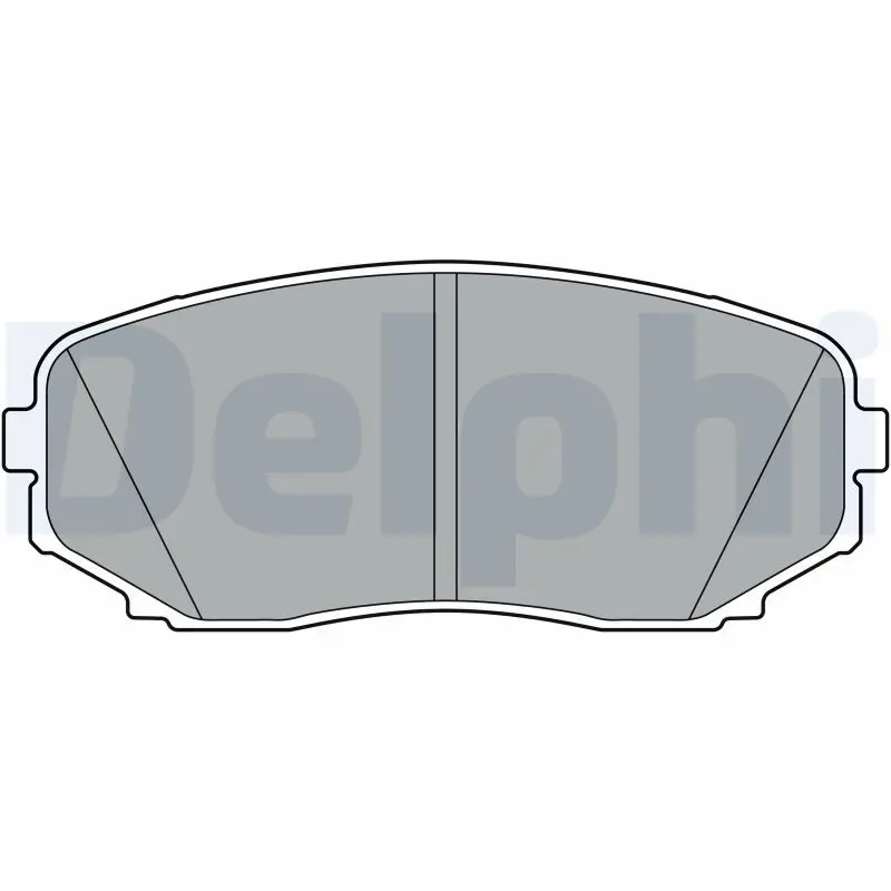 DELPHI LP3399 Комплект тормозных колодок,