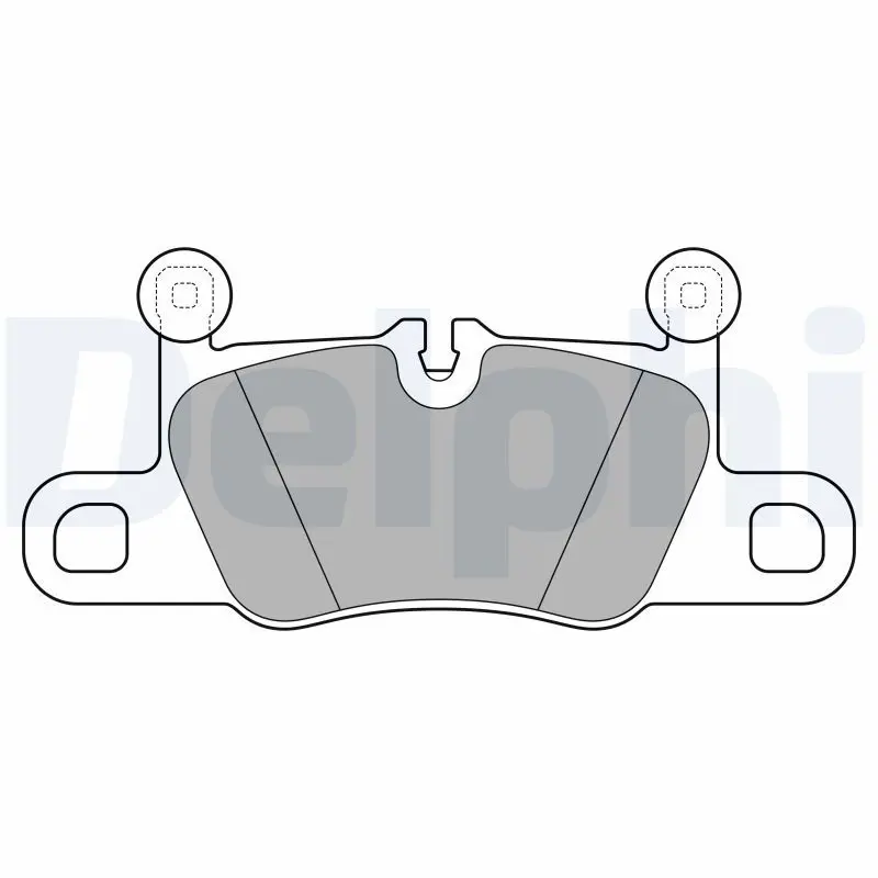 DELPHI LP3614 Комплект тормозных колодок,