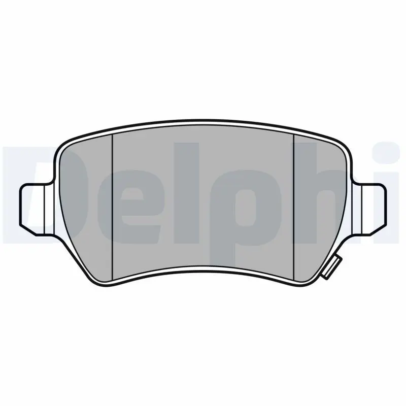 DELPHI LP3615 Комплект тормозных колодок,