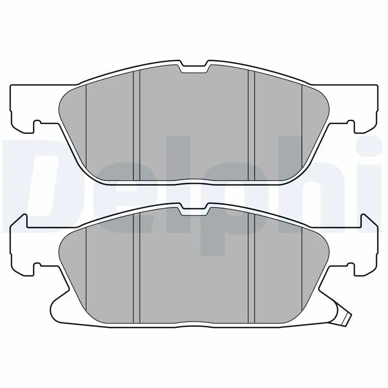 LP3643 Комплект тормозных колодок,