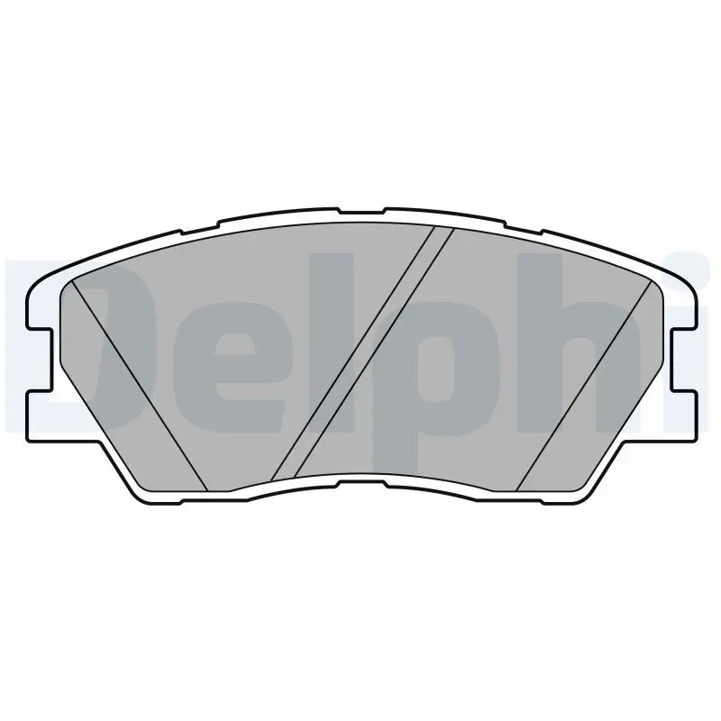 DELPHI LP3673 Комплект тормозных колодок,