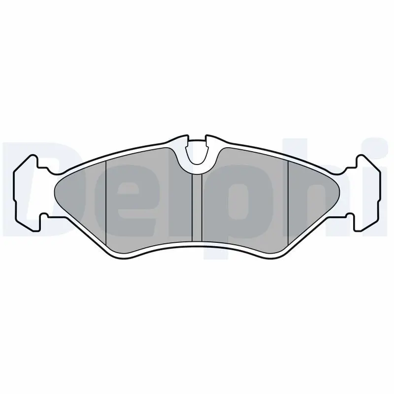 DELPHI LP3664 Комплект тормозных колодок,