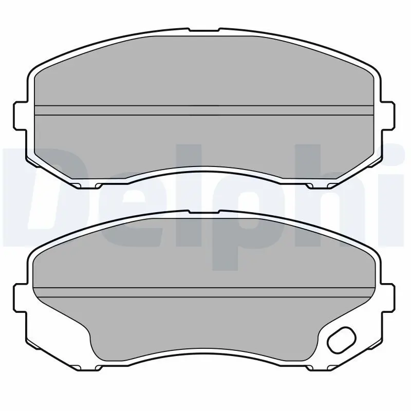 LP3687 Комплект тормозных колодок,