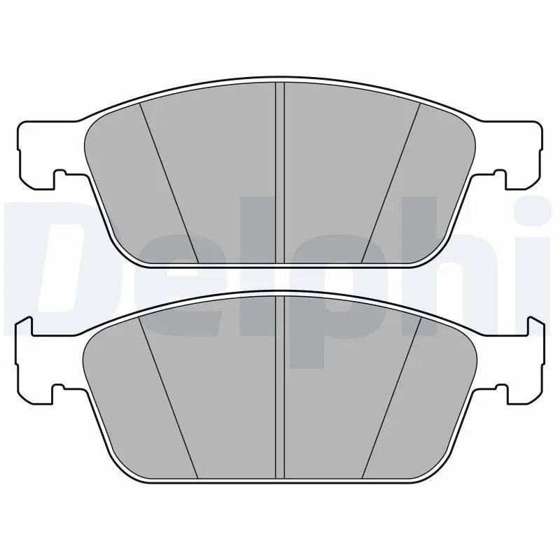 DELPHI LP3666 Комплект тормозных колодок,