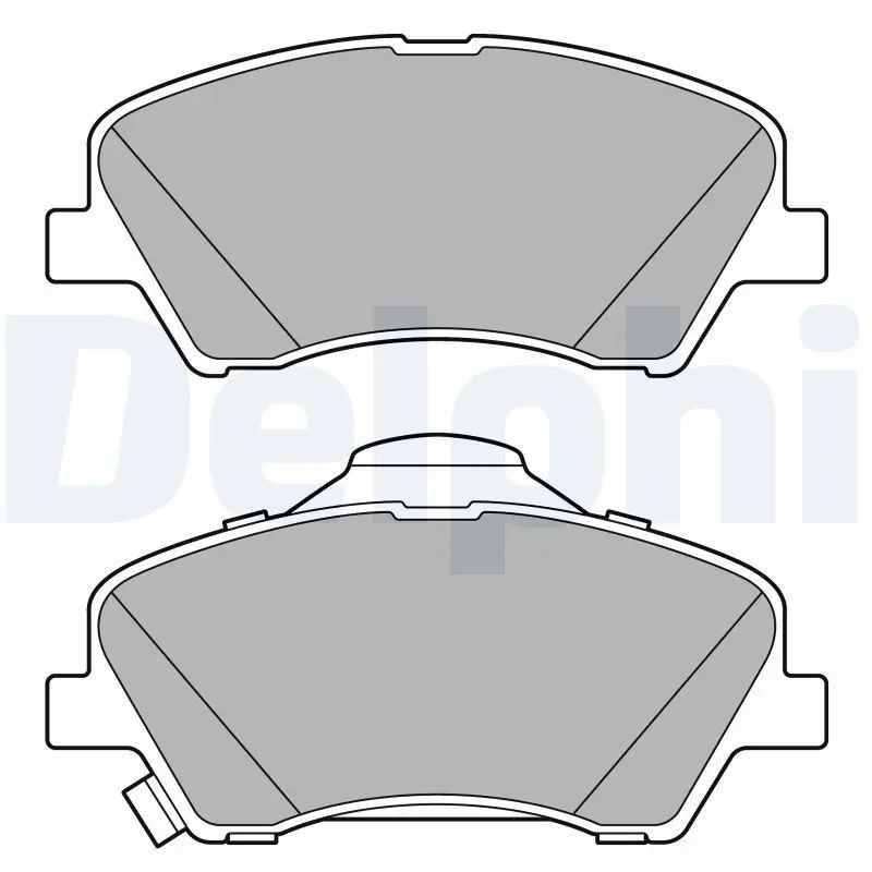 DELPHI LP3678 Комплект тормозных колодок,