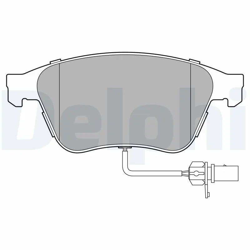 DELPHI LP3667 Комплект тормозных колодок,
