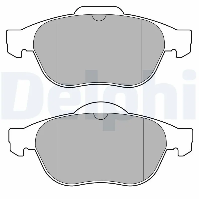 DELPHI LP3691 Комплект тормозных колодок,