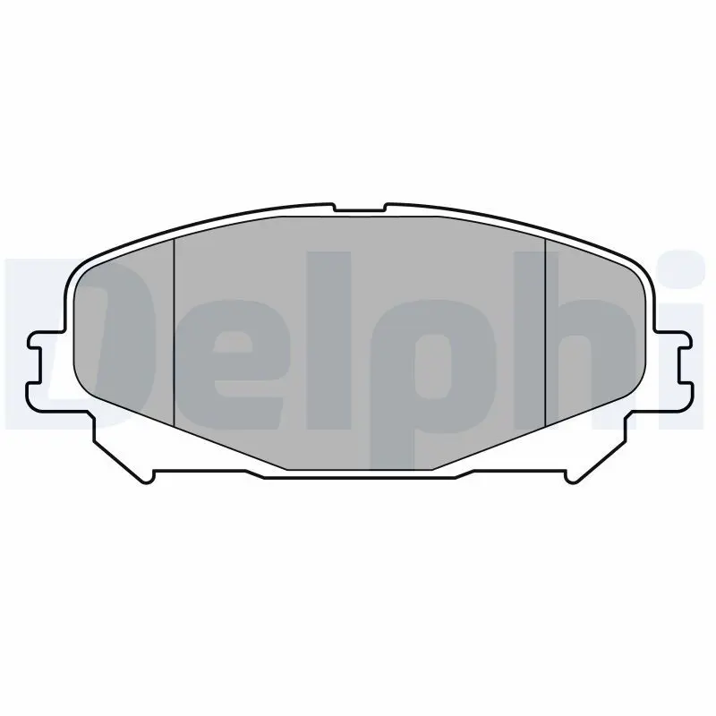 DELPHI LP3734 Комплект тормозных колодок,