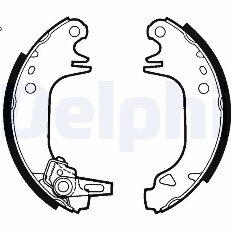DELPHI LS1423 Комлект тормозных накладок