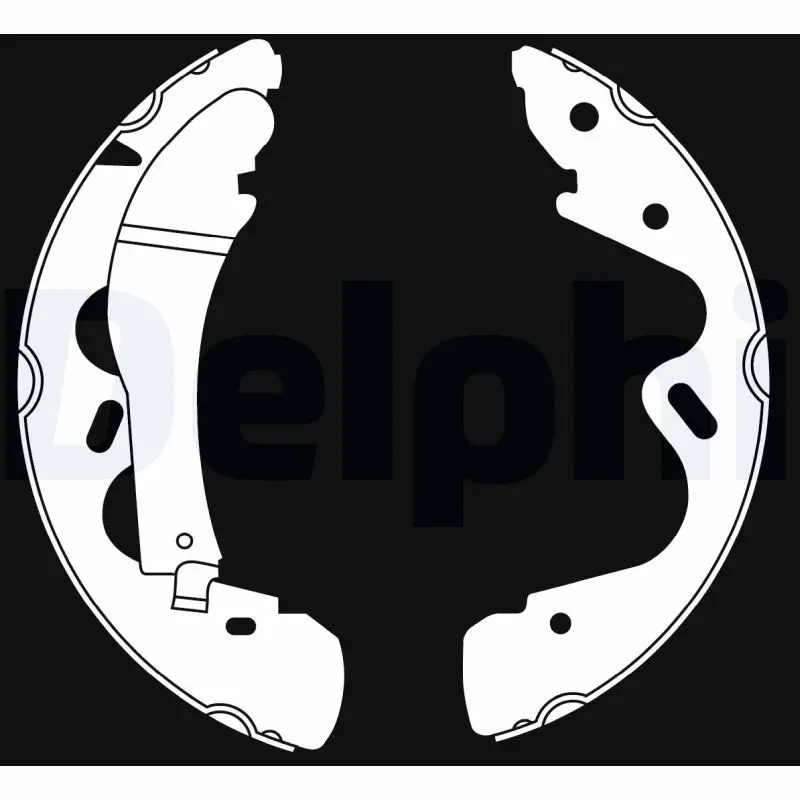 DELPHI LS2019 Комлект тормозных накладок