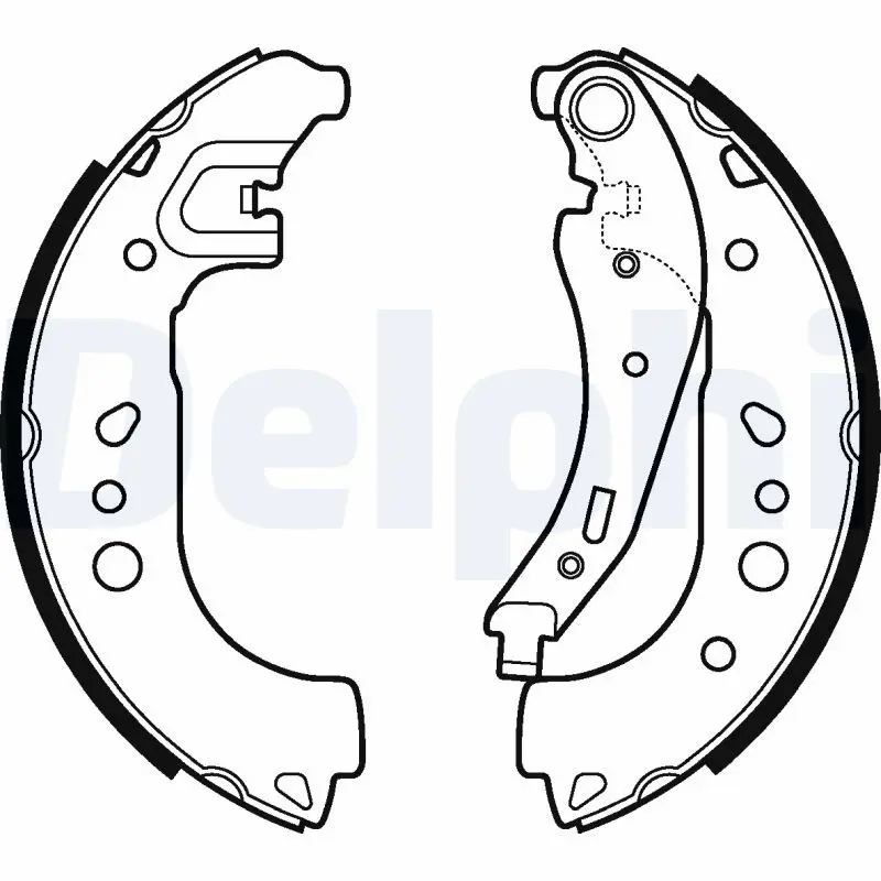 DELPHI LS2109 Комлект тормозных накладок