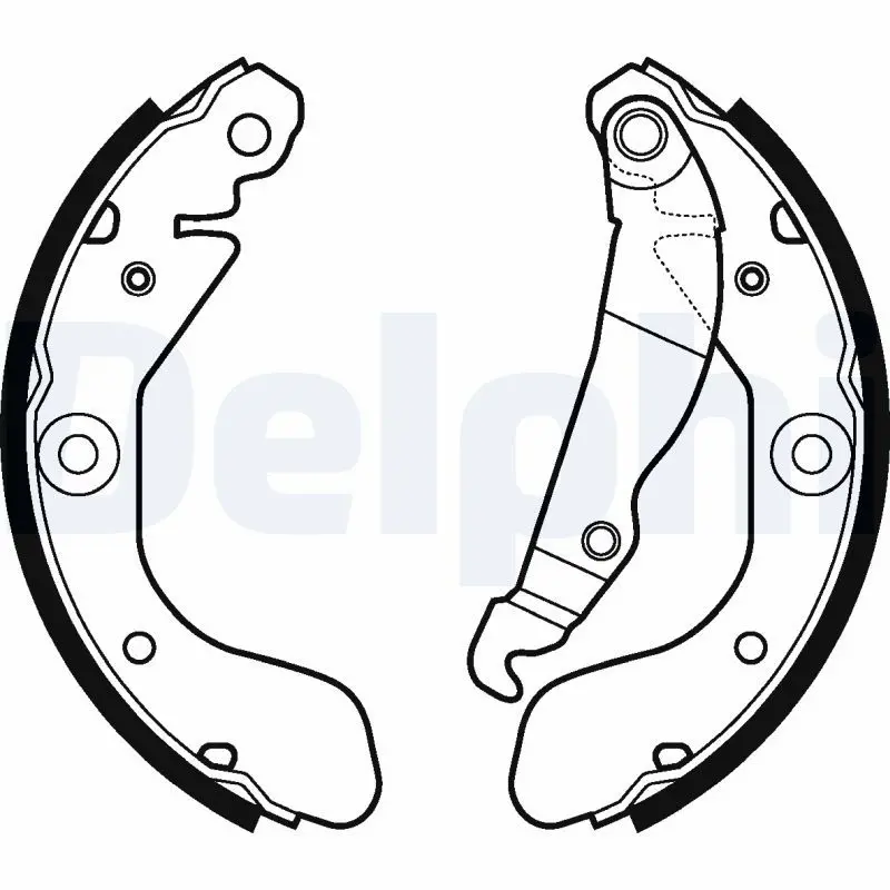 DELPHI LS2114 Комлект тормозных накладок