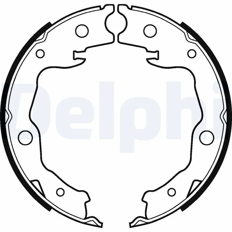 DELPHI LS2116 Комлект тормозных накладок