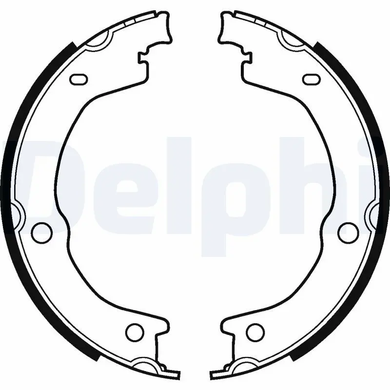 DELPHI LS2118 Комлект тормозных накладок