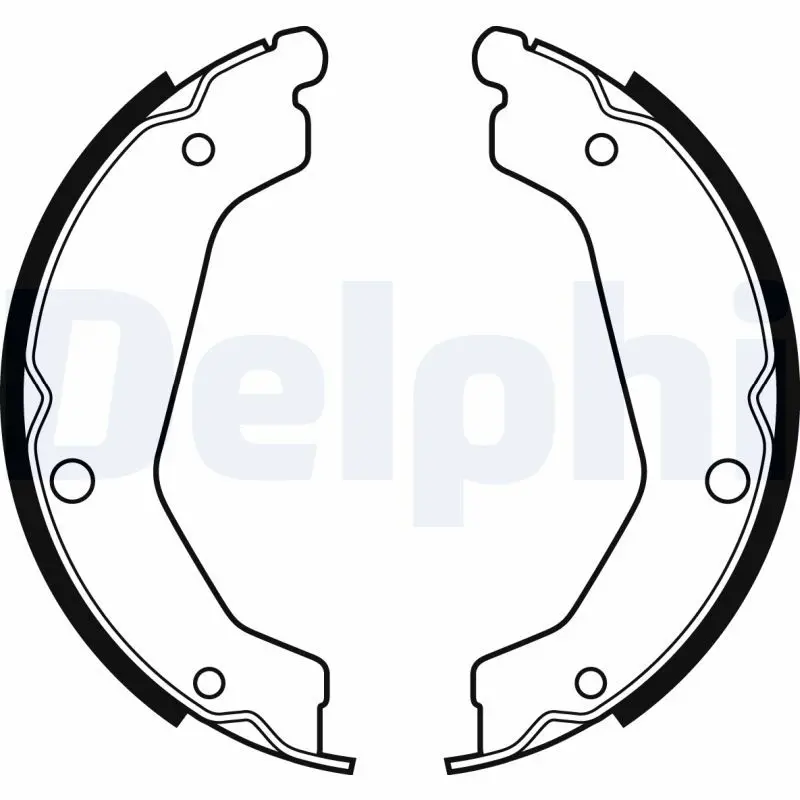 DELPHI LS2085 Комлект тормозных накладок