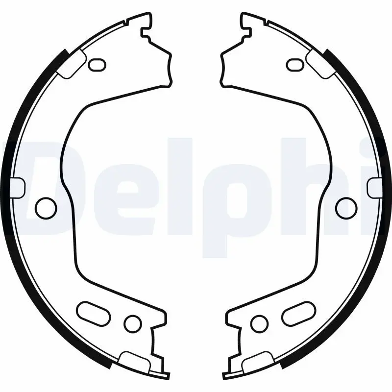 DELPHI LS2154 Комплект тормозных колодок,