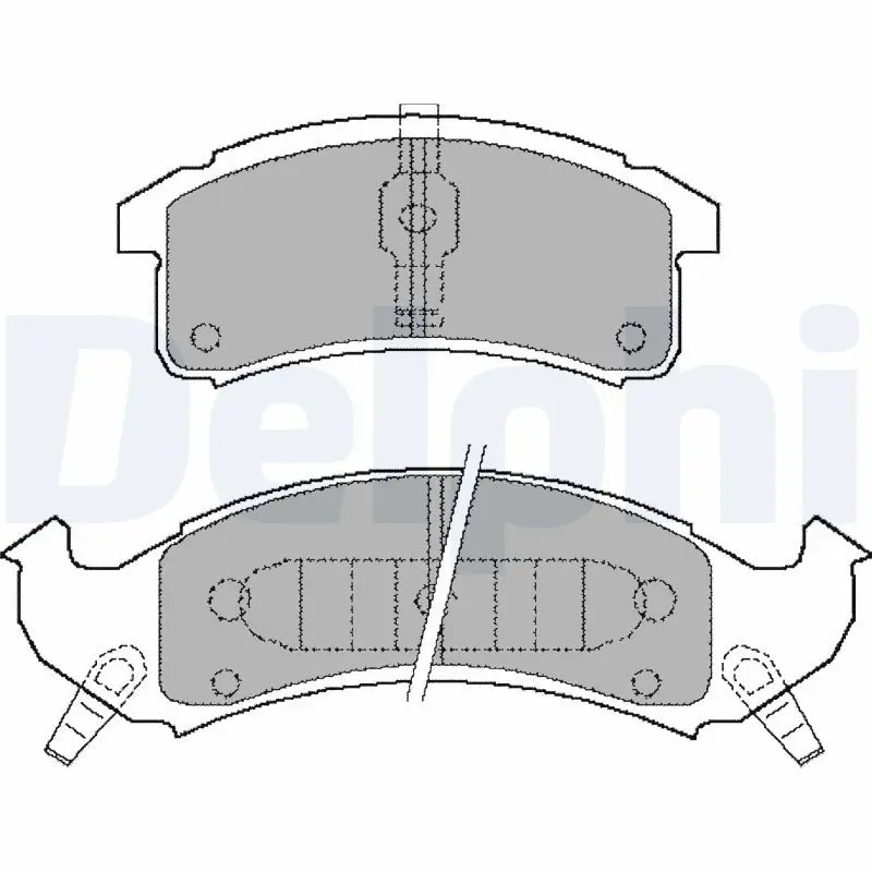 Delphi LP897 Комплект тормозных колодок