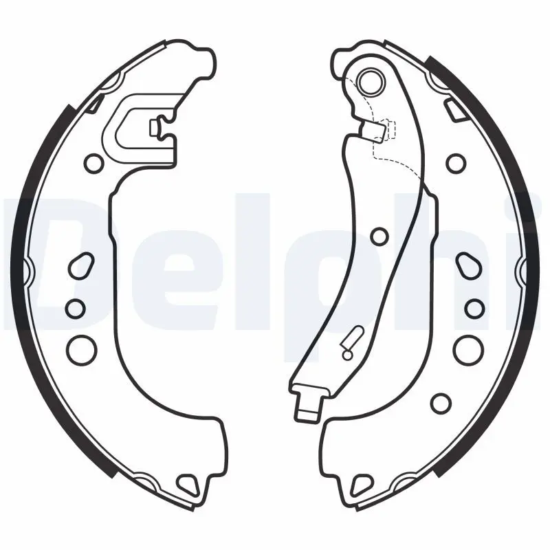 DELPHI LS2149 Комплект тормозных колодок