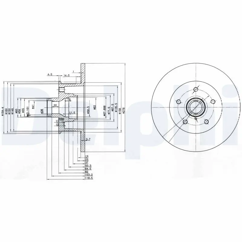 BG310 Диск тормозной передний VW T2