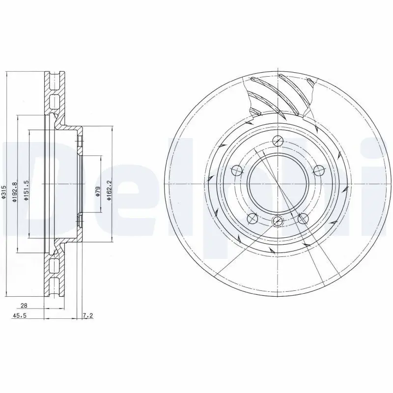 BG3215 Диск тормозной BMW E36 M3