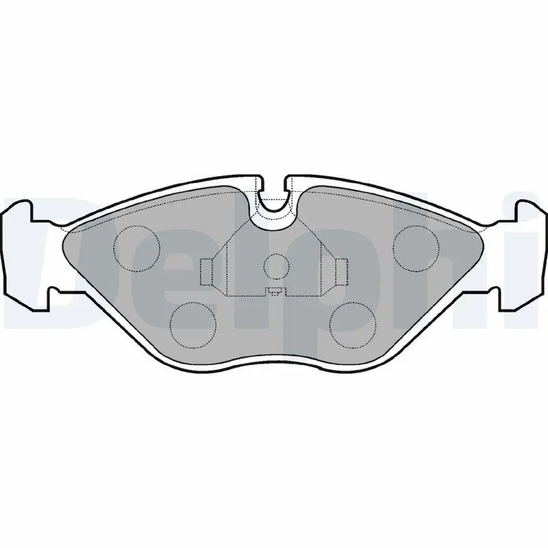 Delphi LP786 Колодки торм. пер.