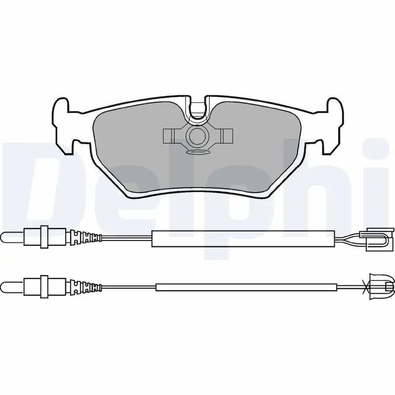 DELPHI LP910 Комплект тормозных колодок