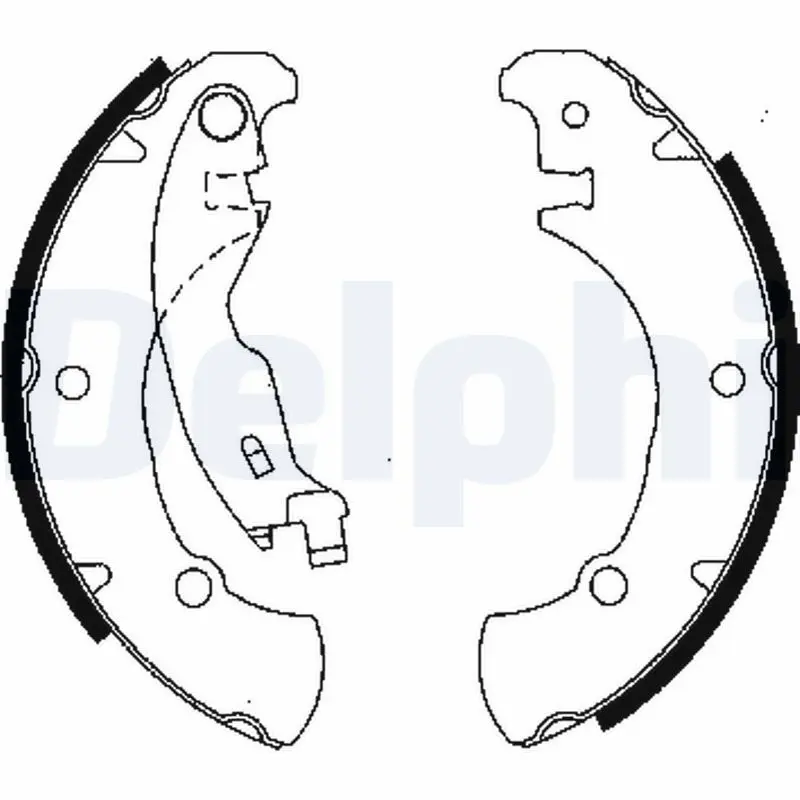 DELPHI LS1840 Комлект тормозных накладок