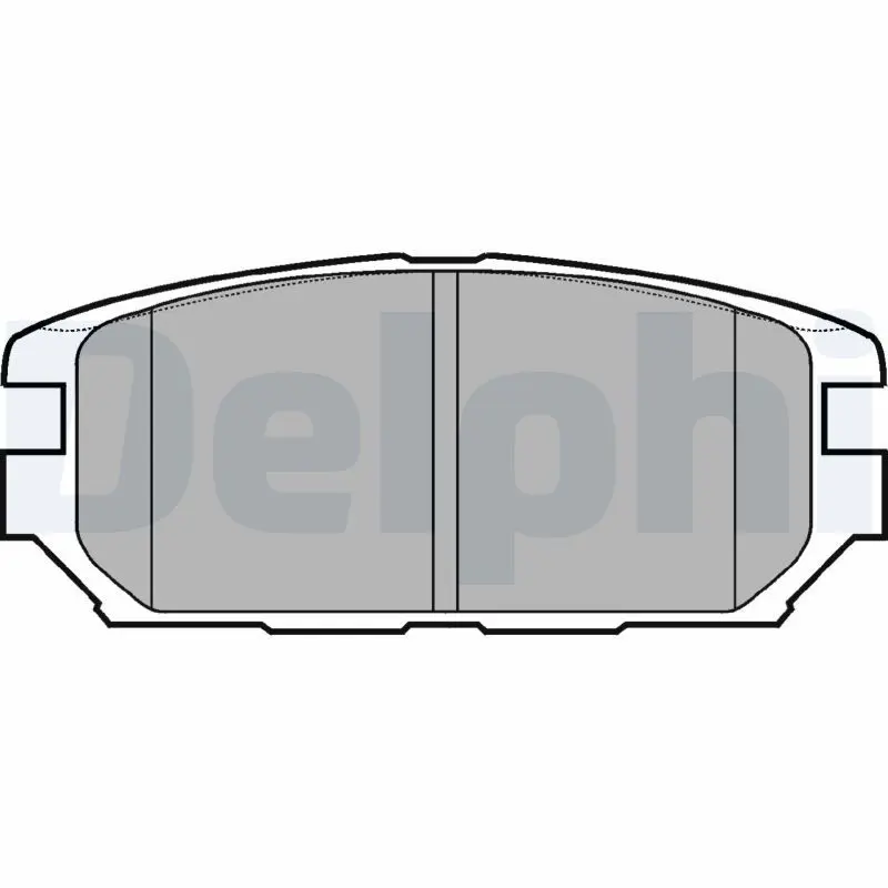 DELPHI LP921 Комплект тормозных колодок
