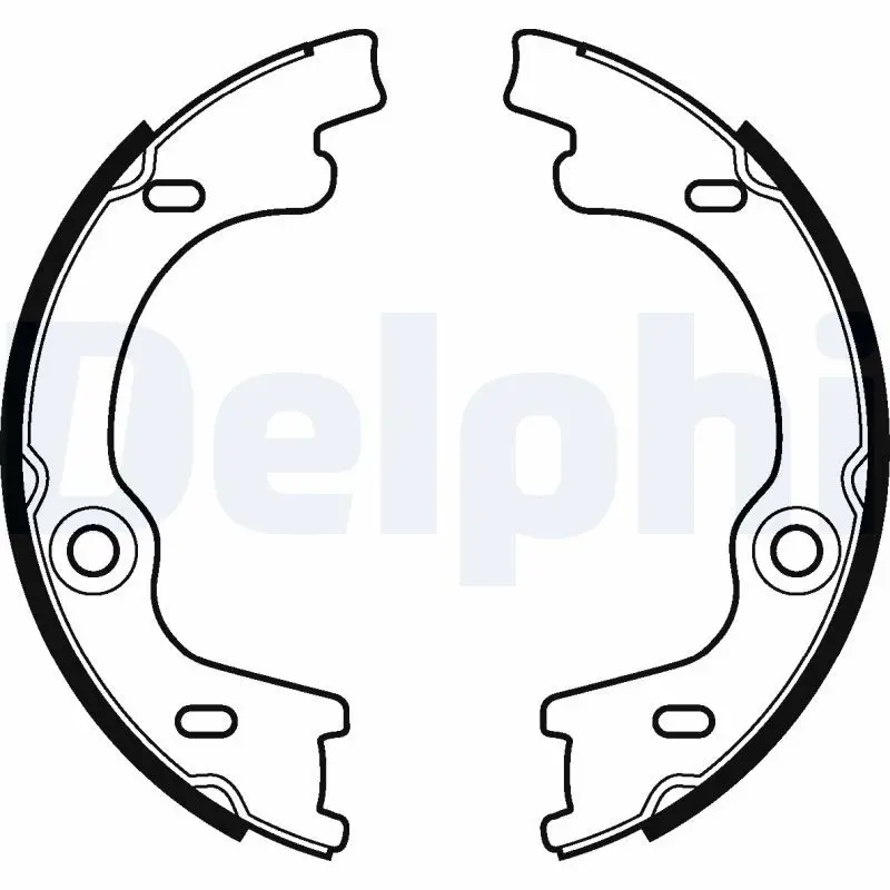 DELPHI LS2129 Комплект тормозных колодок